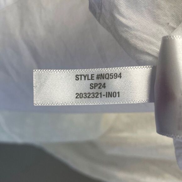 MADEWELL Midi Dress Women 8 Tie-Back Tiered NEW White V-Neck NQ594 - Picture 12 of 13